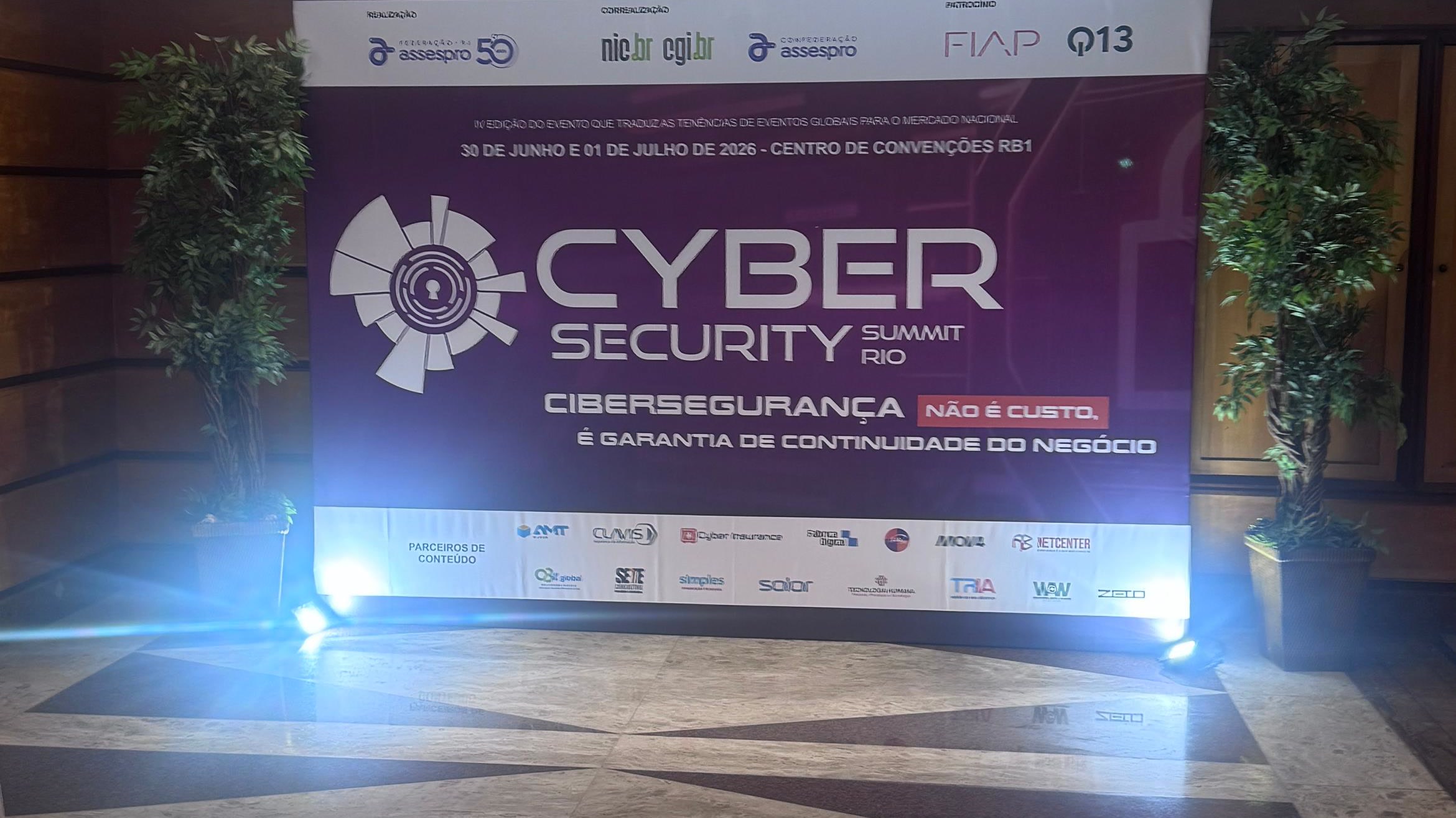 Imagem oficial do evento IPSecure acompanha o Cyber Security Summit Rio 2026, no Rio de Janeiro