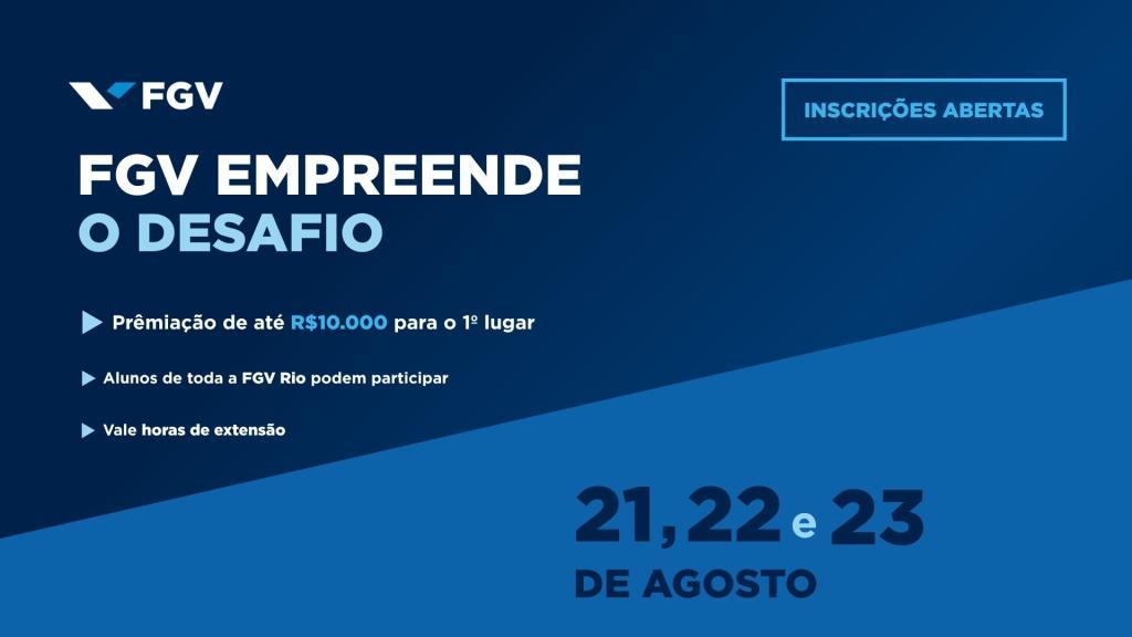 Imagem oficial do evento FGV Empreende: O Desafio