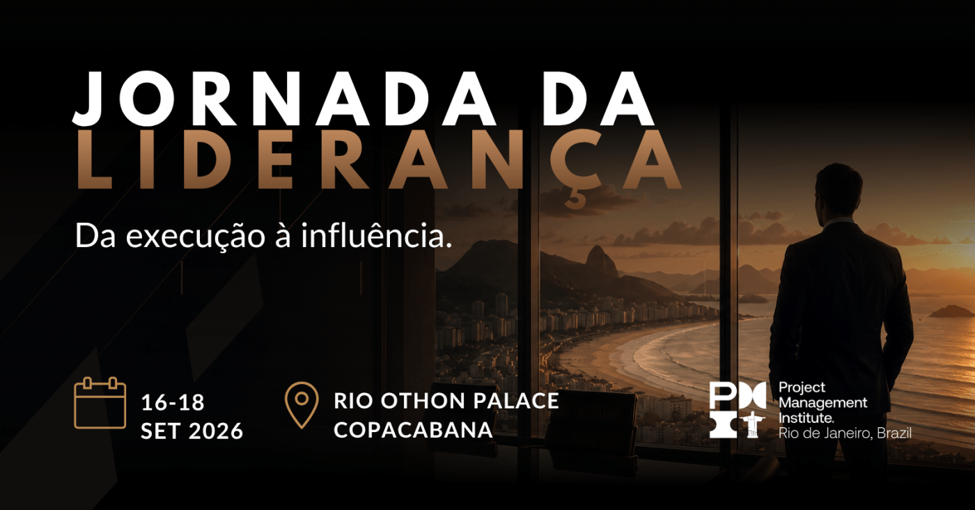 Imagem oficial do evento Jornada da Liderança RJ 2026 — Do gerente de projetos ao líder estratégico