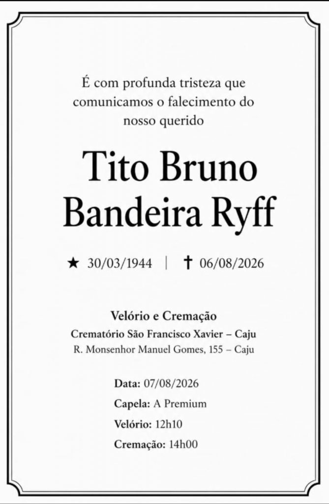 Imagem oficial do evento NOTA DE PESAR